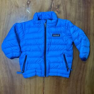 Patagonia Boy's Jacket 6-12 M Down Puffer Full zip Hiking Outdoor V3-20
